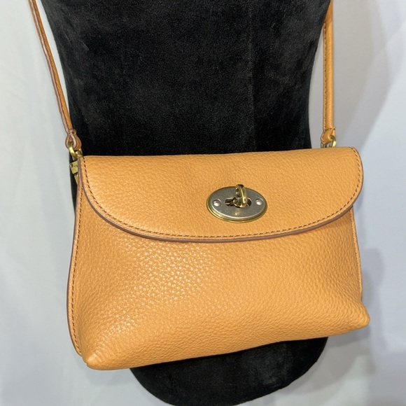 Fossil Handbags - 🔥SALE FOSSIL Monica Genuine Leather Turn-lock 
Crossbody